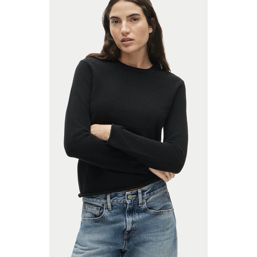 J CREW L Rolled cashmere long-sleeve sweater CW699